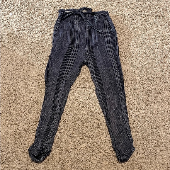 Blue Rain Pants - Blue Rain Black Striped Joggers